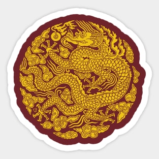 golden dragon Sticker